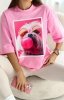 Oversizowy t-shirt Maltańczyk okulary-1